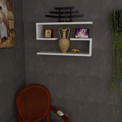SET 2x Wall shelf JENIKA white