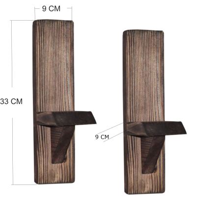 SET 2x Wall shelf RAF spruce