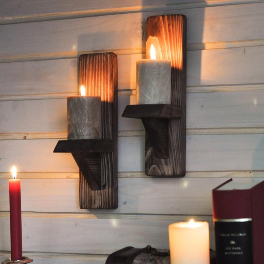 SET 2x Wall shelf RAF spruce