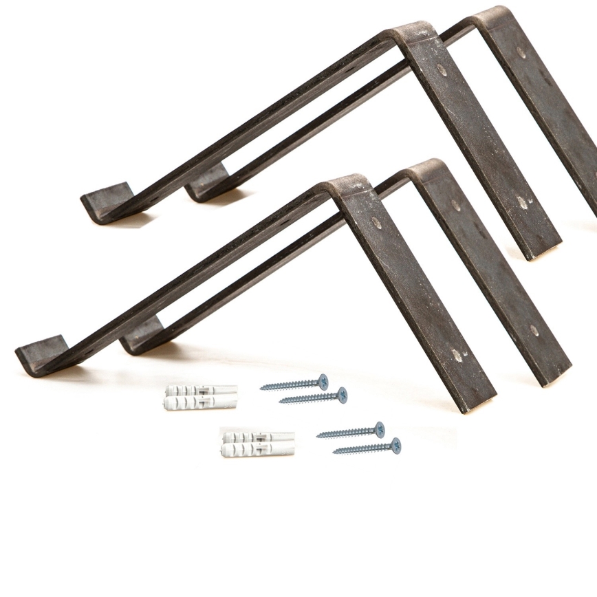 SET 2x Wall shelf spruce