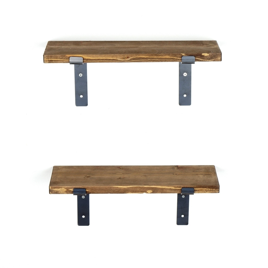 SET 2x Wall shelf spruce