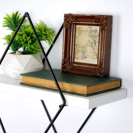 SET 2x Wall shelf white