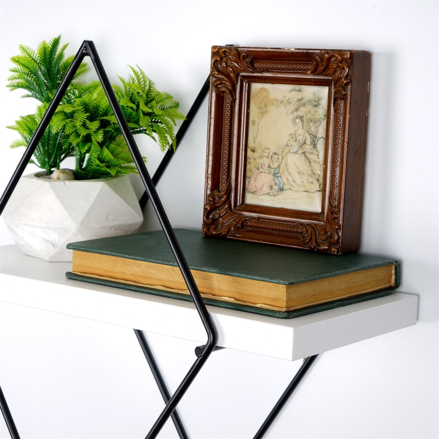 SET 2x Wall shelf white