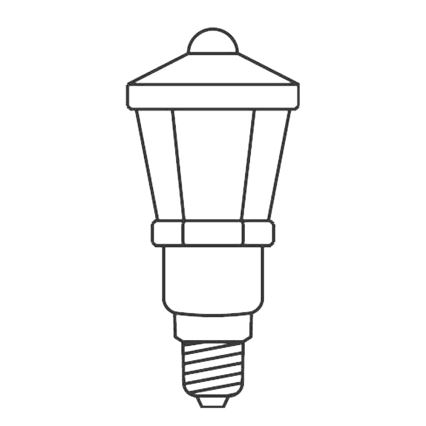 SET 3 x Replacement bulb LANTERN E10/20V/0,1A colourful, Made in Europe