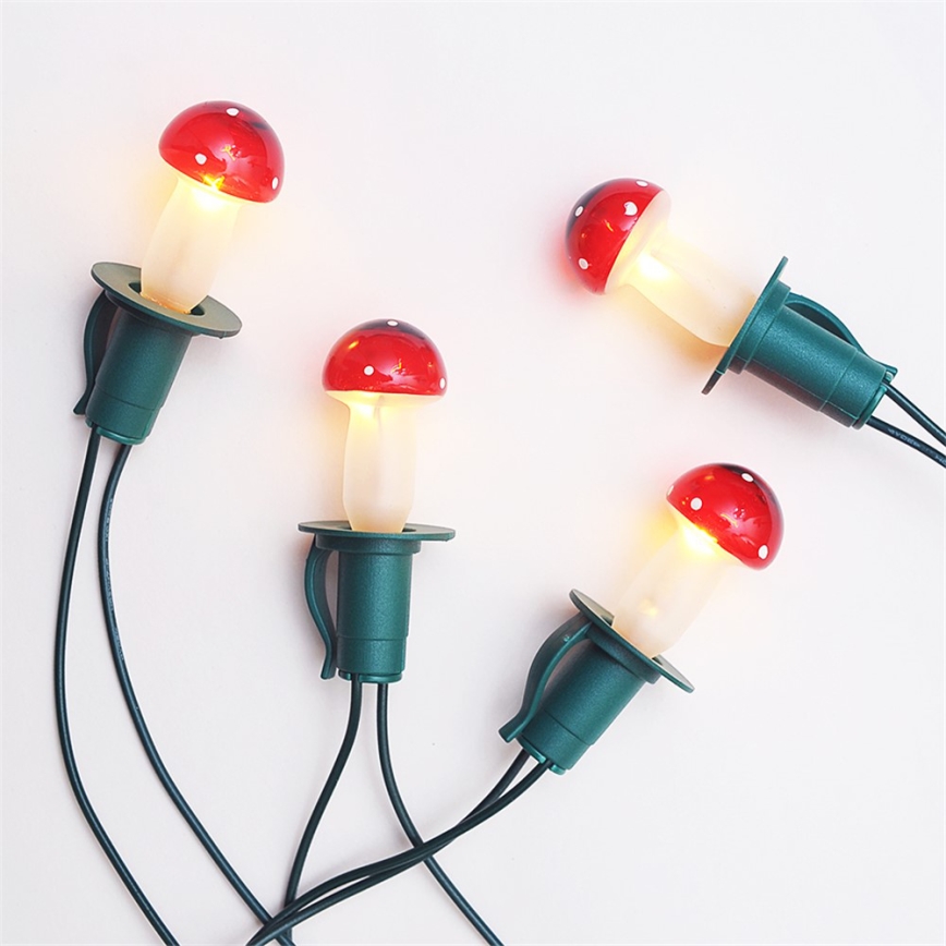SET 3 x Replacement bulb MUSHROOM E10/20V/0,1A red, Made in Europe