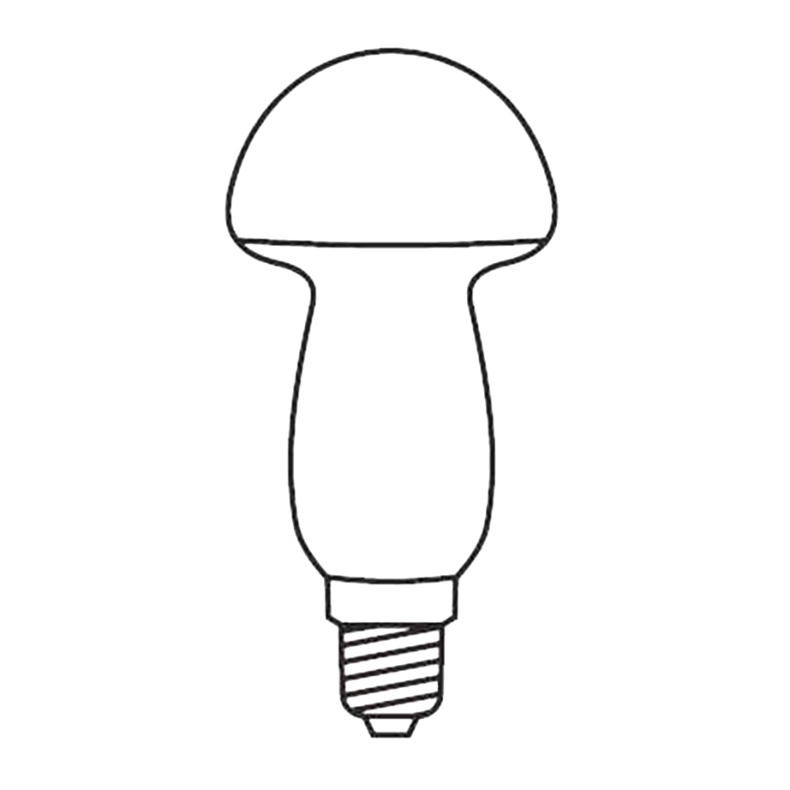 SET 3 x Replacement bulb MUSHROOM E10/20V/0,1A red, Made in Europe