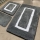 SET 3x Bathroom mat 60/60/100 cm anthracite