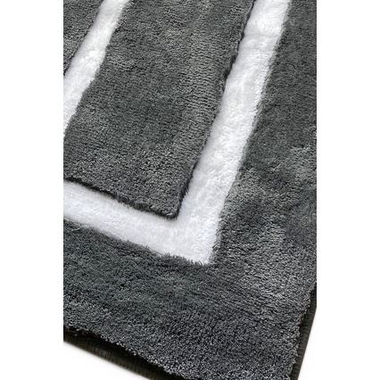 SET 3x Bathroom mat 60/60/100 cm anthracite