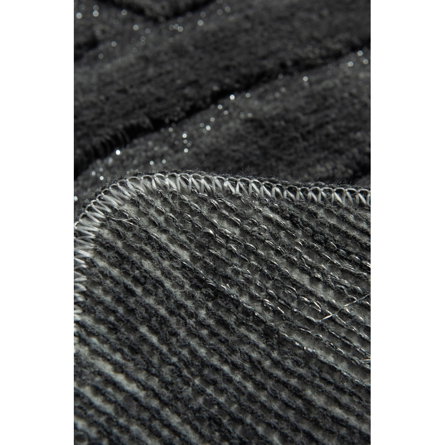 SET 3x Bathroom mat ALYA 60/60/100 cm anthracite