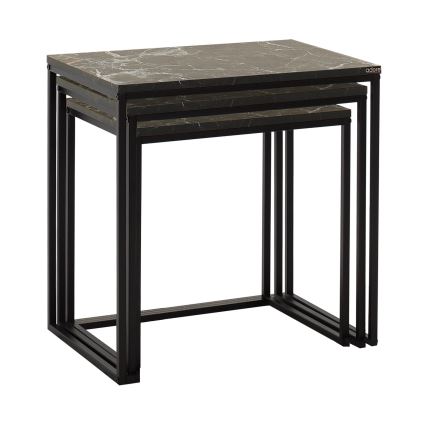 SET 3x Coffee table black