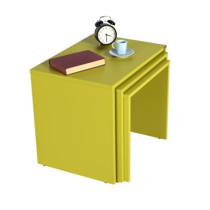 SET 3x Coffee table green