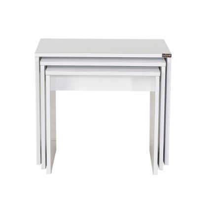 SET 3x Coffee table white
