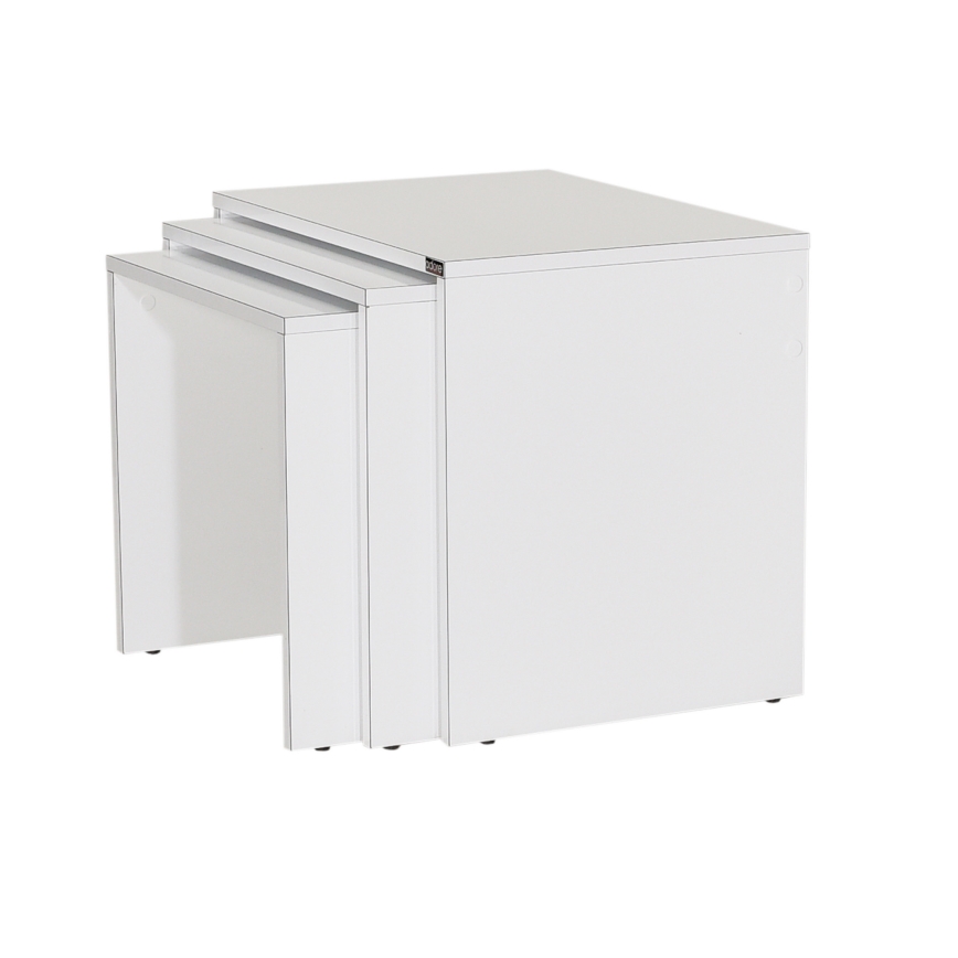 SET 3x Coffee table white