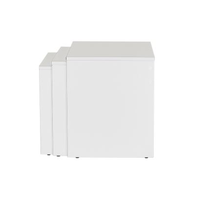 SET 3x Coffee table white