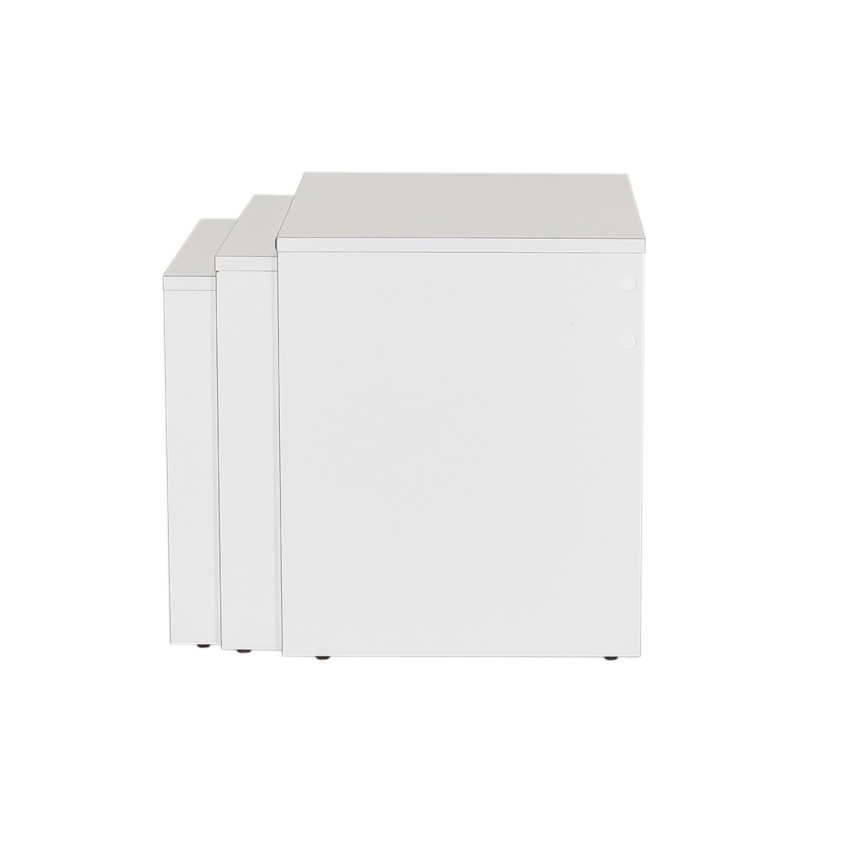 SET 3x Coffee table white