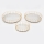 SET 3x Decorative tray d. 27/33/37 cm gold