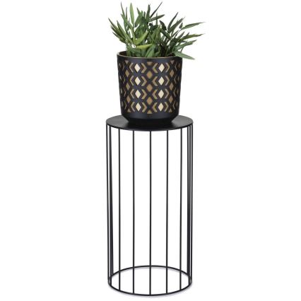 SET 3x Flower stand LOFT black