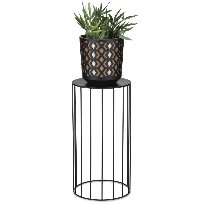 SET 3x Flower stand LOFT black