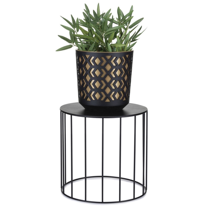 SET 3x Flower stand LOFT black