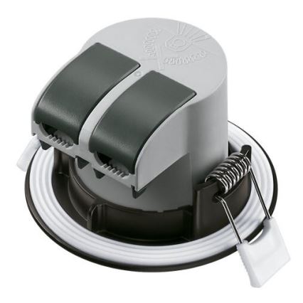 SET 3x LED Bathroom recessed light LED/5,5W/230V 2700K IP65 black