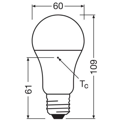 SET 3x LED Bulb A60 E27/10W/230V 2700K