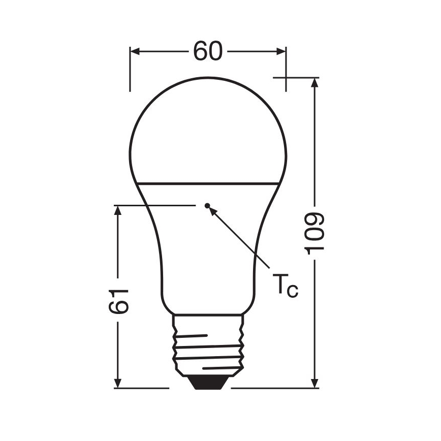 SET 3x LED Bulb A60 E27/10W/230V 2700K