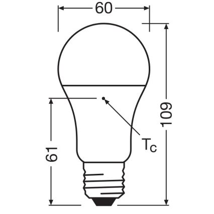 SET 3x LED Bulb A60 E27/10W/230V 4000K