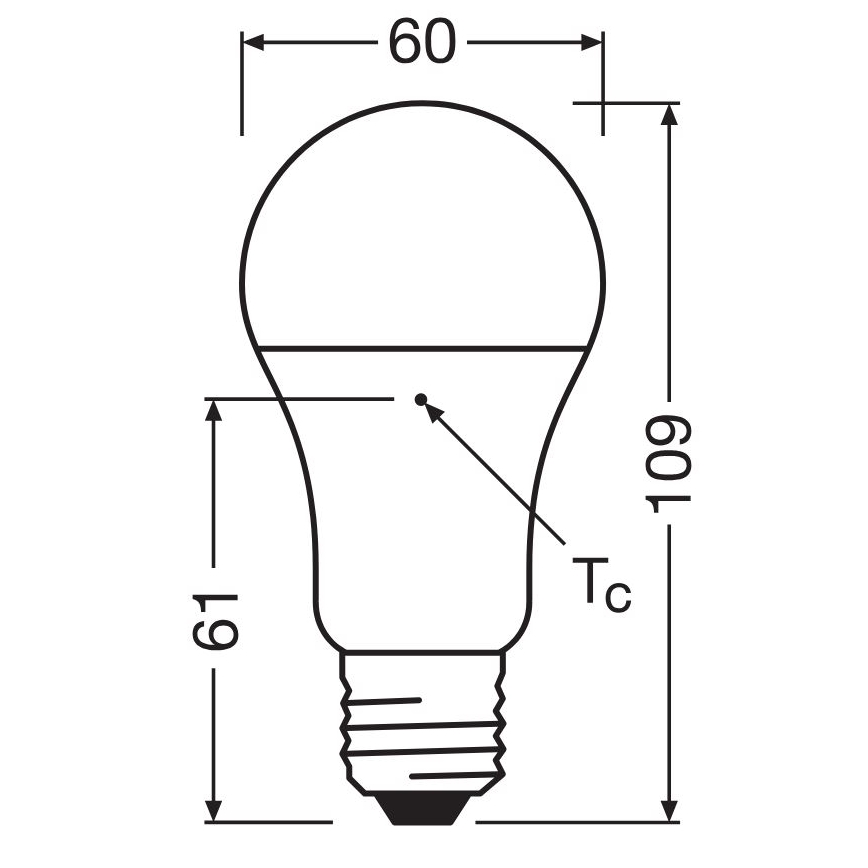 SET 3x LED Bulb A60 E27/10W/230V 4000K