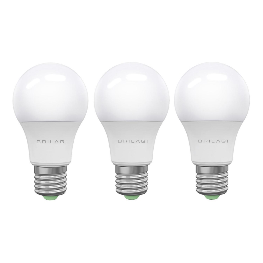 SET 3x LED Bulb ECOLINE A60 E27/15W/230V 4000K - Brilagi