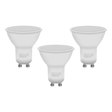 SET 3x LED Bulb ECOLINE GU10/6W/230V 4000K - Brilagi