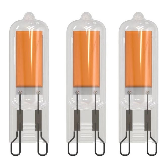 SET 3x LED Bulb G9/2W/230V 3000K - Eglo 10614
