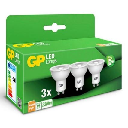 SET 3x LED Bulb GU10/3,1W/230V 2700K - GP