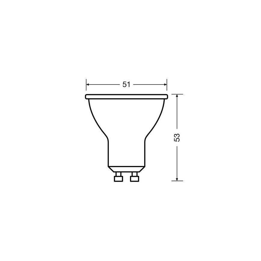 SET 3x LED Bulb PAR16 GU10/2,6W/230V 2700K - Osram