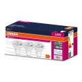 SET 3x LED Bulb PAR16 GU10/4,5W/230V 6500K 120° - Osram