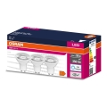 SET 3x LED Bulb PAR16 GU10/4,5W/230V 6500K 36° - Osram