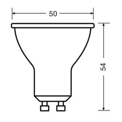 SET 3x LED Bulb PAR16 GU10/6,9W/230V 4000K - Osram