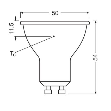 SET 3x LED Bulb PAR16 GU10/6,9W/230V 6500K - Osram