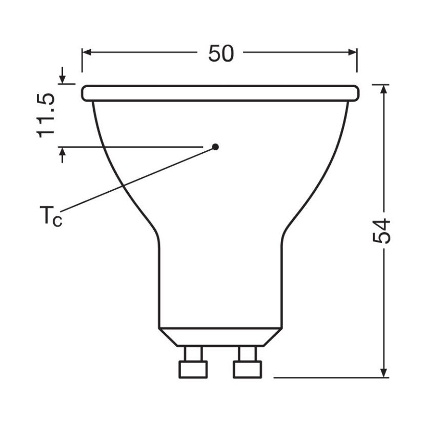 SET 3x LED Bulb PAR16 GU10/6,9W/230V 6500K - Osram