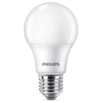 SET 3x LED Bulb Philips A60 E27/8W/230V 6500K