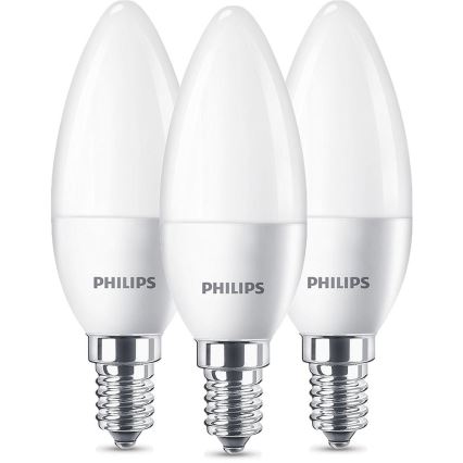 Set 3x LED Bulb Philips E14/5,5W/230V 2700K