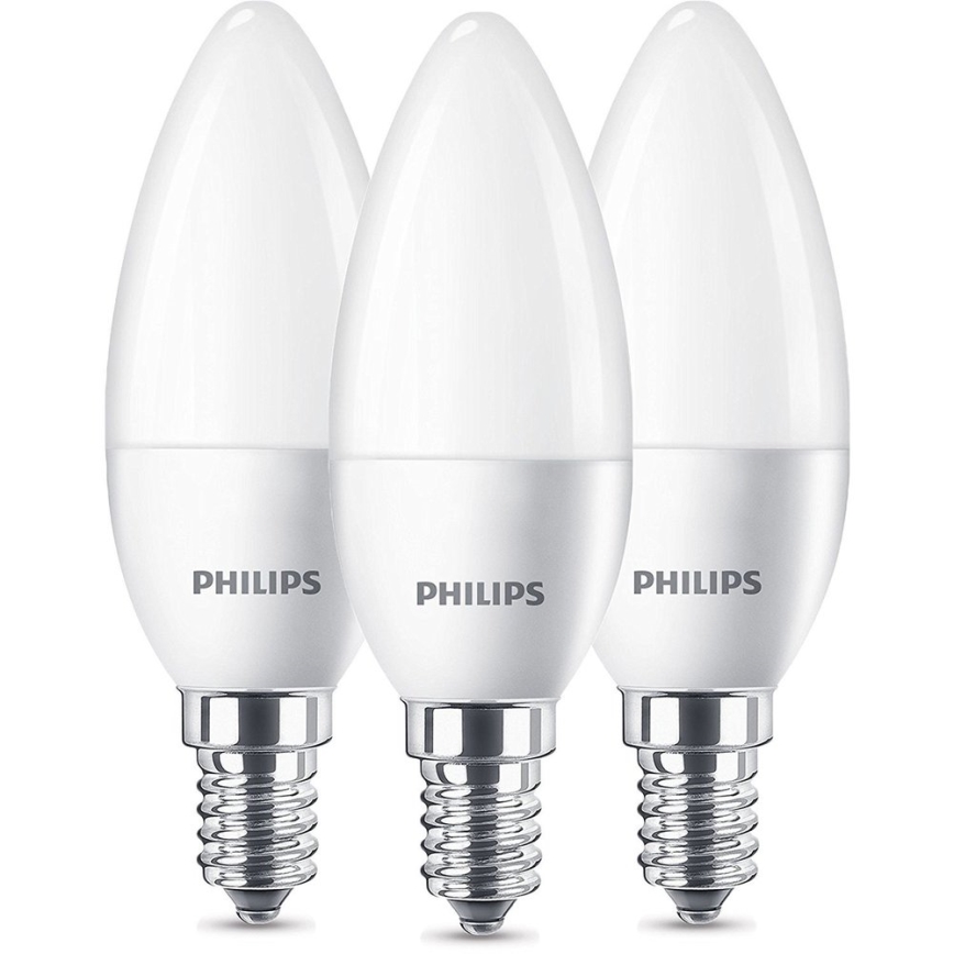 Set 3x LED Bulb Philips E14/5,5W/230V 2700K