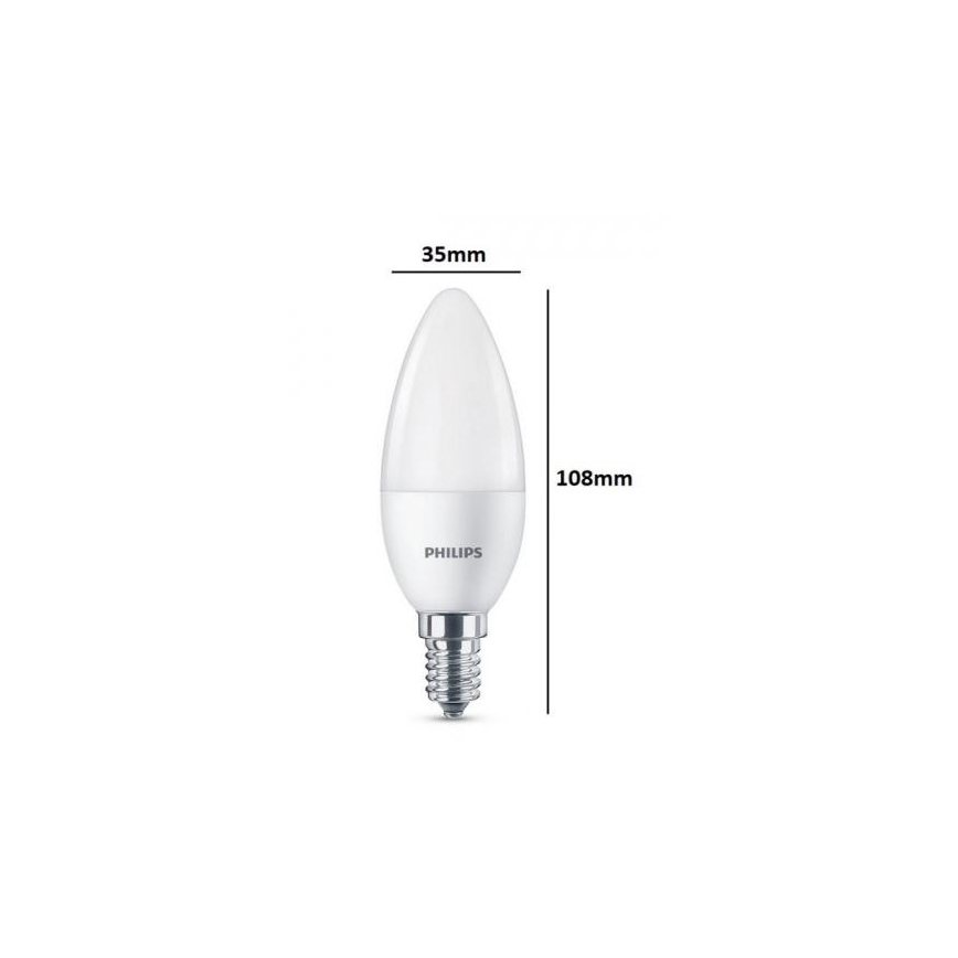 Set 3x LED Bulb Philips E14/5,5W/230V 2700K