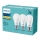 Set 3x LED Bulb Philips E27/9W/230V 2700K