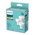 SET 3x LED Bulb Philips GU10/4,7W/230V 2700K