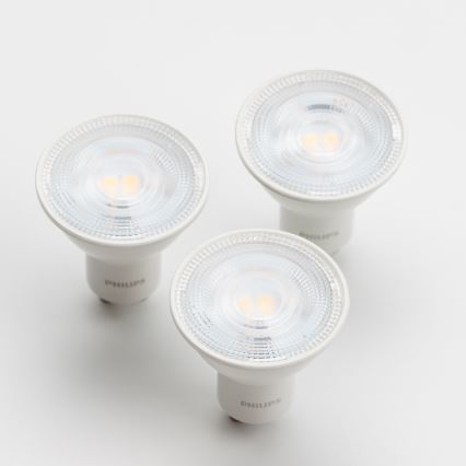 SET 3x LED Bulb Philips GU10/4,7W/230V 2700K
