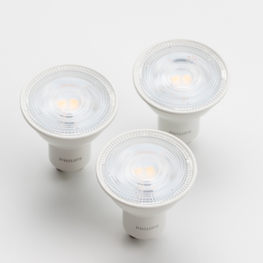 SET 3x LED Bulb Philips GU10/4,7W/230V 2700K