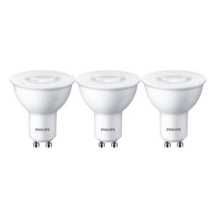 SET 3x LED Bulb Philips GU10/4,7W/230V 2700K