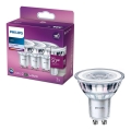 SET 3x LED Bulb Philips PAR16 GU10/4,6W/230V 4000K