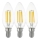 SET 3x LED Bulb VINTAGE C35 E14/4W/230V 2700K - Eglo 12811