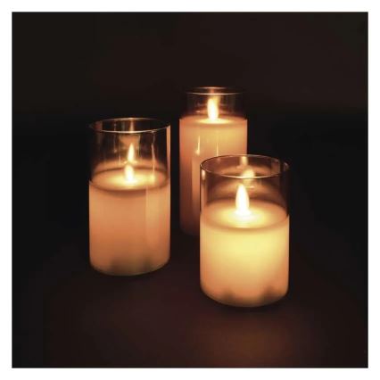 SET 3x LED Candles LED/6xAA
